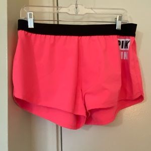 Neon pink PINK Victoria Secret athletic shorts